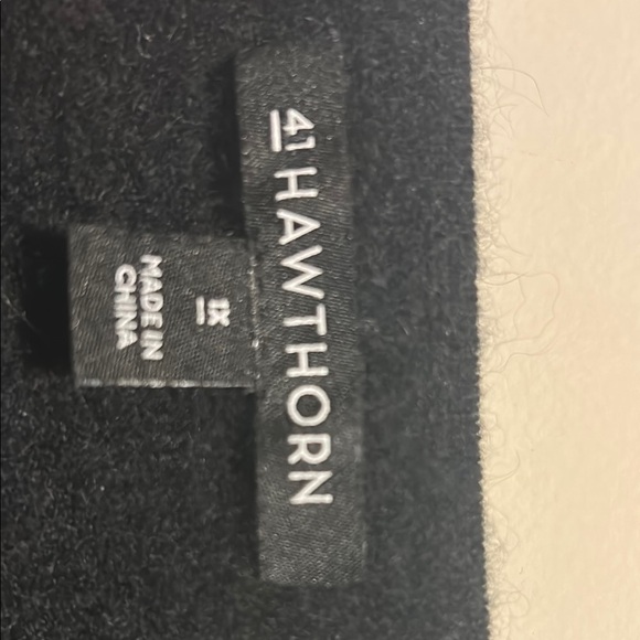 41 Hawthorn Black and Tan Crew Neck Cashmere Sweater - Picture 7 of 9